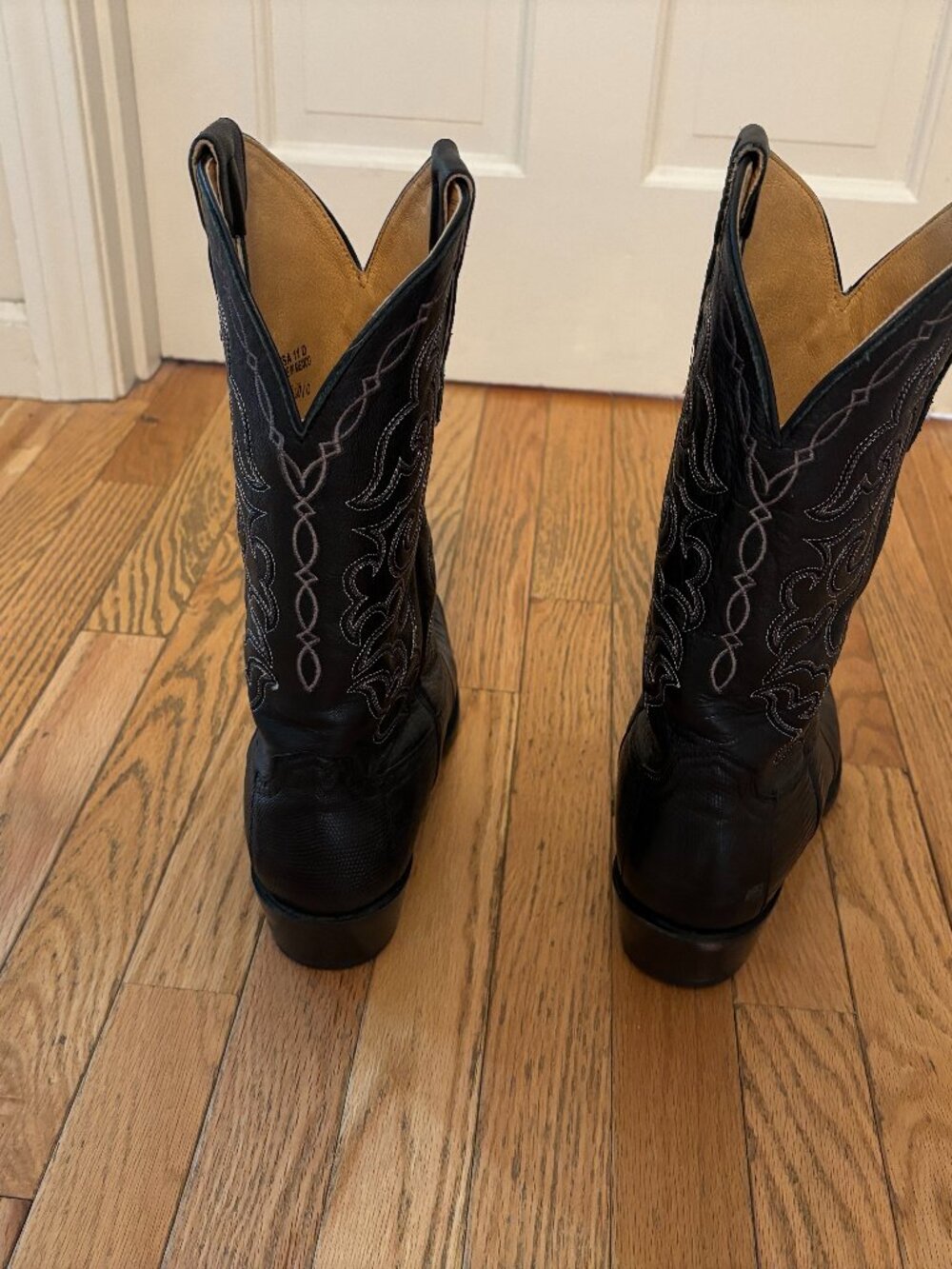 Mens black cowboy boots